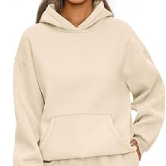 Automet Women's 2 Piece Lounge Oversized Baggy Hoodie Sweatsuit Set Size Medium - Picture 1 of 7